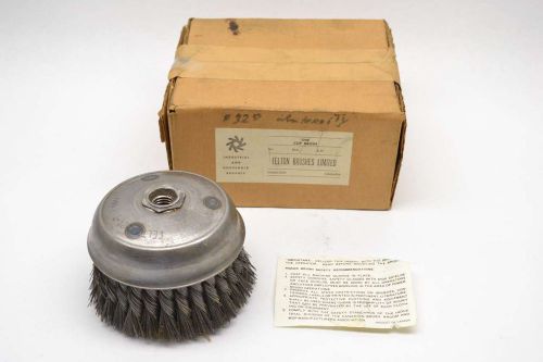 NEW FELTON BRUSHES 624-T 5 X 1/4 IN NPT CRIMPED WIRE INDUSTRIAL BRUSH B442291