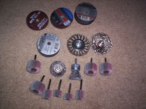 41 cut off wheels and other abrasives for a small high spee grinder