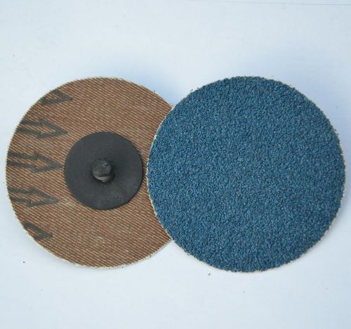 50 2&#034; New Sandpaper Sanding Disc TR Roloc Zirconia 80 grit