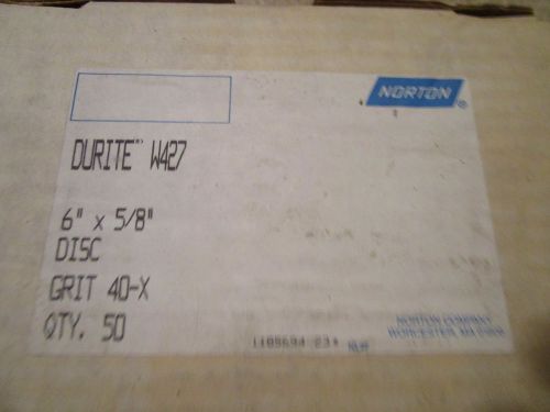 Norton durite sanding disc 40 grit 6 inch