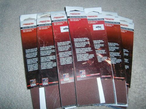 SUPERIOR TOOL WATERPROOF ABRASIVE CLOTH MINI STRIPS ASSORMENT PACK 120 STRIPS
