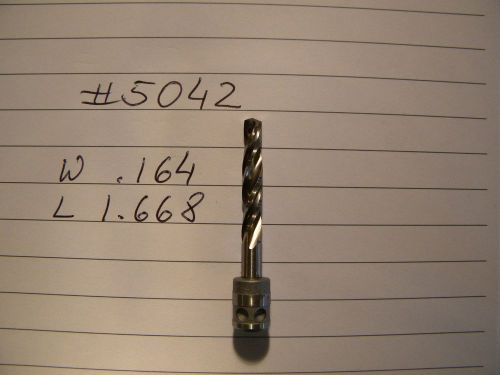 2 new drill bits #5042 .164 hsco hss cobalt aircraft tools guhring made in usa for sale