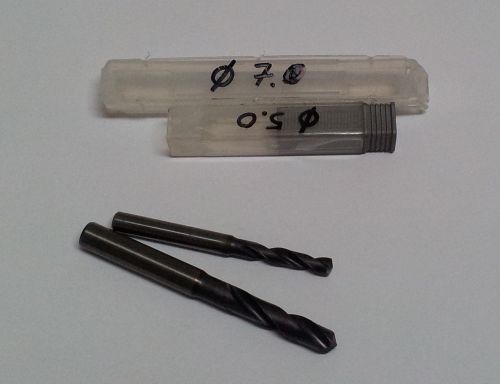 5.0 mm + 7.0 mm COATED CARBIDE  DRILL (2pcs)
