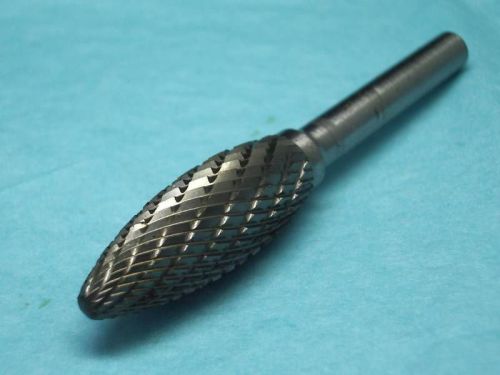 2 pcs 12mm (1/2&#034;) torch thk tungsten carbide rotary drill burr 6.3mm shank (h12) for sale