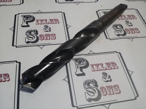 National 1-28/64&#034; x 13-1/2&#034; hss heavy drill w/ #4 mt morse taper shank for sale