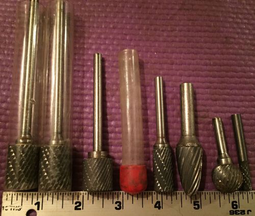Machinist lathe tools nice lot of 7 carbide burr(s) *some unused for sale