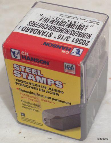 Ch hanson 20561 steel stamps number punches 3/16&#034; tools for sale