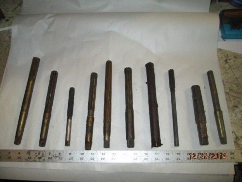 MACHINIST TOOLS LATHE MILL Lot of Machinist Reamers with Wax Coating