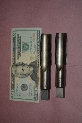 LOT OF 2 1&#034;-14 Bottoming Tap BESLY &amp; CARD 4 Flute