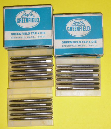 17 Greenfield Taps 8-32 HSS Bright Finish H3 Limit 2 Flute Plug Style NEW