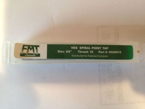 3/8&#034; Thread: 16 HSS Spiral Point Tap Size: Part #: 0326672  NEW