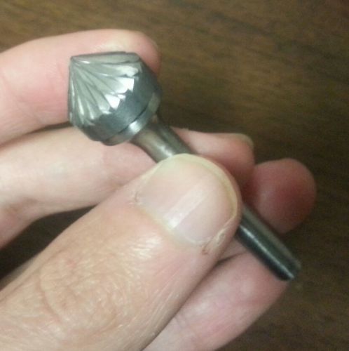 SK-6 Double Cut Tungsten Carbide Bur Cutting Tool Burr Cone Shape 5/8&#034; X 1/4&#034;