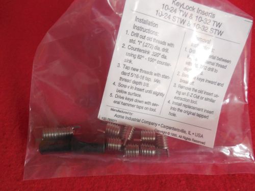 Box of keylocking thread repair inserts kstw 10-32 set of 9 &amp; tool for sale