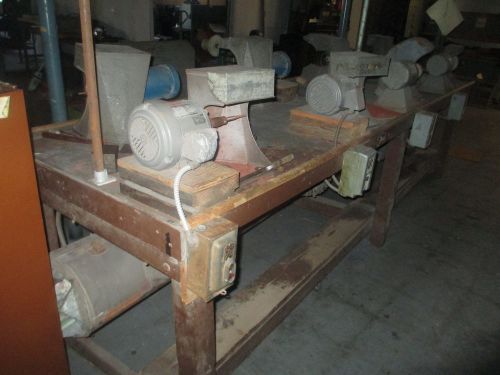 8-station polishing / buffing bench, very well equipped &amp; nice set up for sale