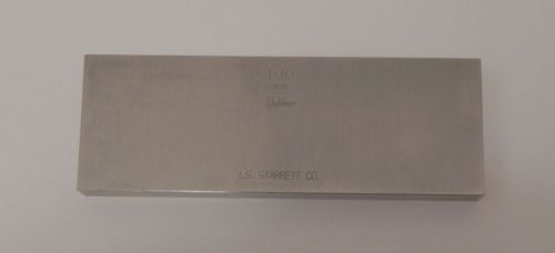 Starrett  Steel Rectangular Gage Block, ASME Grade AS-1, 100 mm Length