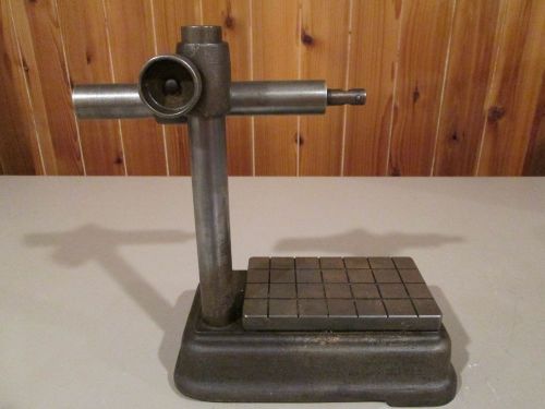 Vintage Dial Indicator Stand, Steel Base 6&#034; X3.5&#034; Surface