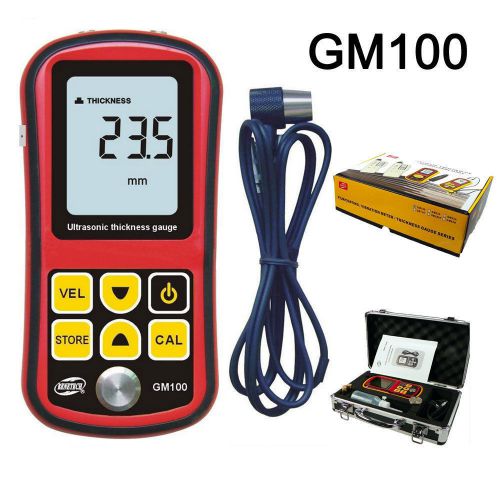 Digital 1.2~225mm metal ul gm-100 trasonic thickness meter tester gauge velocity for sale