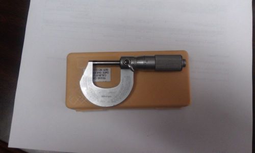 0&#034; - 1&#034; mitutoyo od micrometer 101-117 w/ carbide faces for sale