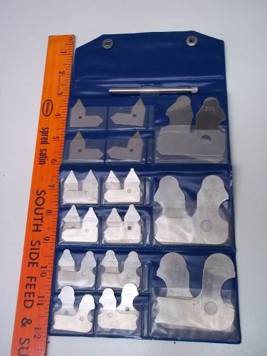 Mhc small radius gage set 26 pieces .010 - .500 for sale