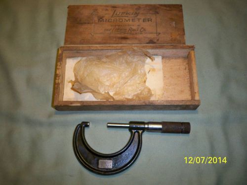 Antique Lufkin Micrometer-No. 1912-V with Wooden Box!