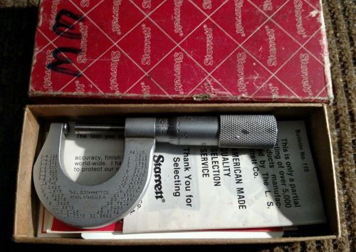 L.S. Starrett Co. No.577 Micrometer 0-25mm
