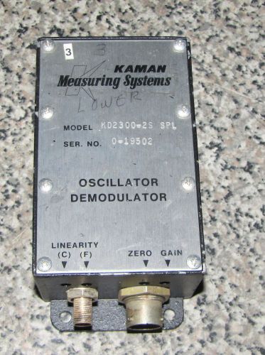 KAMAN DISPLACEMENT MEASURING SYSTEMS KD2300-2S SPL