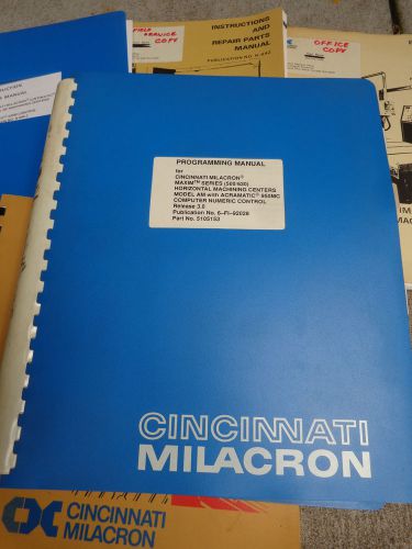 Cincinnati Milacron Maxim 500 630 AM Programming Manual 950MC CNC HMC horizontal