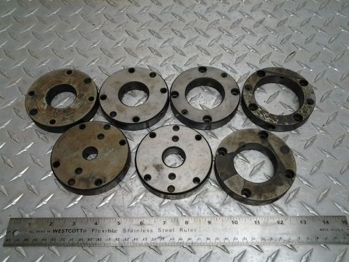 Adapter plates 7 pc set for machine tool
