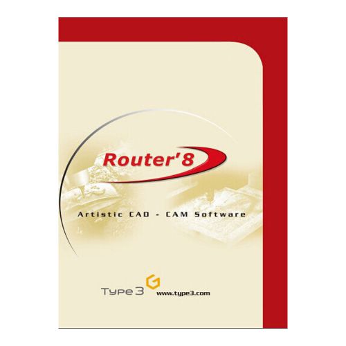 Router?8 CAD/CAM Engraving Software, 2D/3D Version for Industrial and Artistic