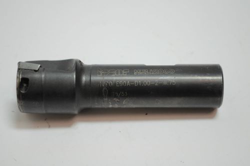 Iscar heli2000 1&#034; mill cutter indexable hv90 e90a-d1.00-2-w.75 endmill for sale