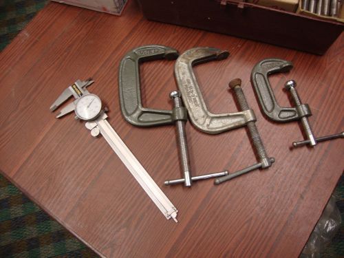 Clamps c type 3 pc lot imports used  2-3 in  1 2 in for sale