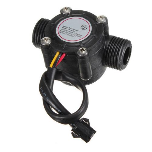 Water Flow Sensor Flowmeter Hall Flow Sensor Water Control 1-30L/min 2.0MPa Gift