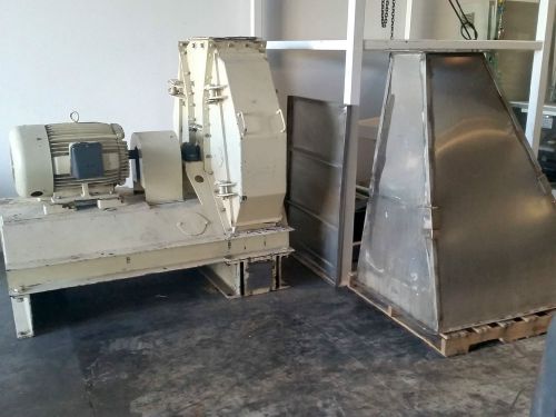 75 hp granulator,  grinder w/ stainless steel hopper  previously used for herbs for sale