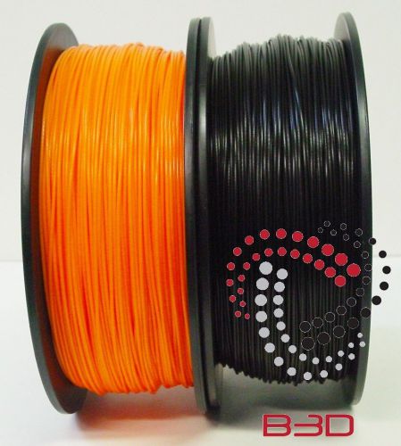 1.75 mm Filament 4 3D Printer. PLA BLACK &amp; ORANGE 4 Repraper, Reprap, MakerBot
