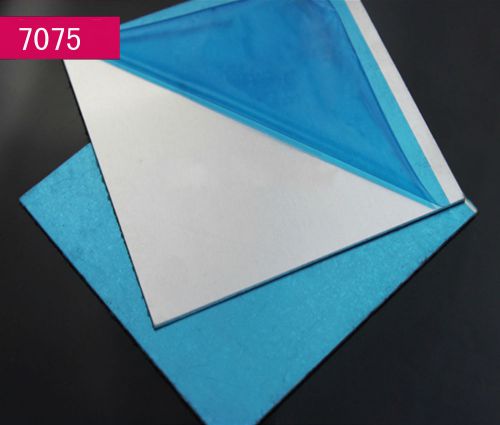 10pcs 7075 aluminum al alloy shiny polished plate sheet 1mm * 100mm * 100mm eb-2 for sale