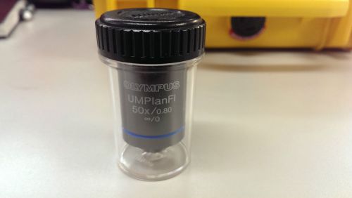 Olympus umplanfl 50x / 0.80 microscope objective for sale