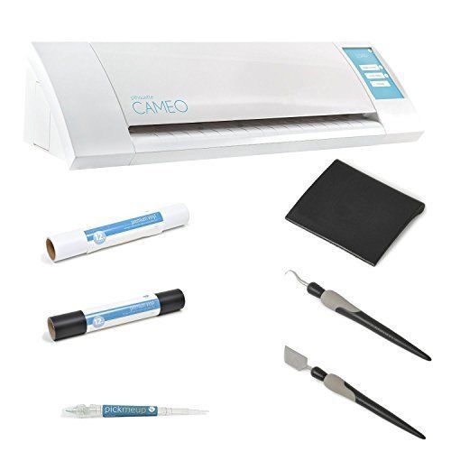 Silhouette cameo electronic cutting machine w/ vinyl bundle and deluxe tool set for sale