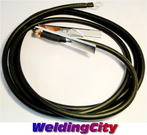 300Amp Earth Ground Clamp and 15-ft Welding Cable with Lug (U.S. Seller)