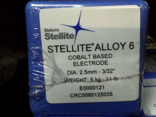 Deloro Stellite Alloy 6 3/32&#034; x 11lb box of welding electrodes