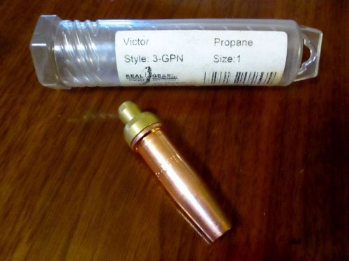 Real gear propane cutting torch tip 1-3-gpn  victor type new for sale