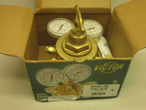 Victor sr450d-580 0781-0528 pressure regulator inert gas single stage hd new for sale