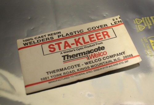 STA-KLEER HARRIS Thermacote WELCO Welders Plastic Cover Lens 2&#034; x4-1/4&#034; - NEW