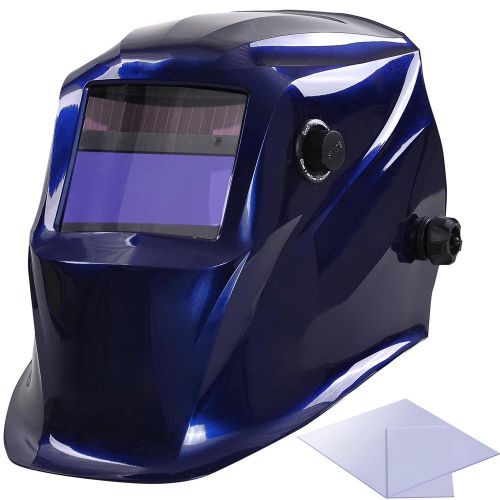 Auto darkening soler welding helmet grinding mask large view 3.82&#034;x1.65&#034; for sale