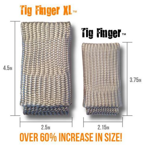 Extra large tig finger heat shield for welders glove for sale