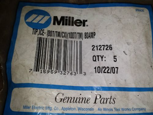 Miller p/n 212726 80 amp tip ice 80t/tm/cx  100t/tm for sale
