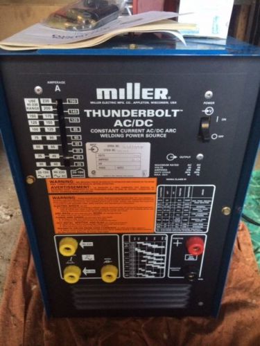 MILLER THUNDERBOLT WELDER AC/DC