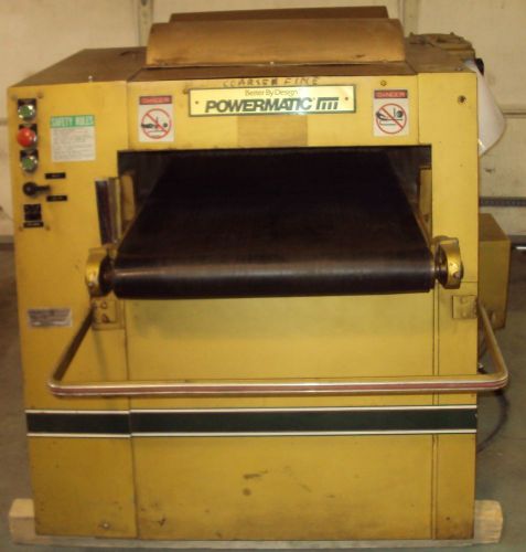 Powermatic model 235, 1 head interchangeable 24&#034; planer / sander, 5hp, 230v, 3ph for sale