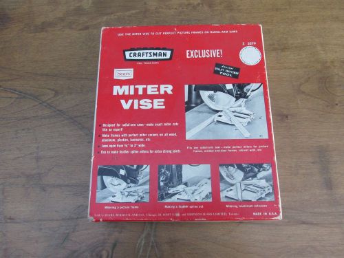 Craftsman 9 3279 Miter Vise  For All Radial Saws Feather 3/8 To 3&#039;&#039; Jaw Opening