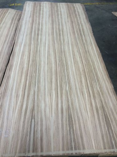 Wood Veneer Zebrawood 48x120 1pcs total 10mil paper backed &#034;EXOTIC&#034; 588.8