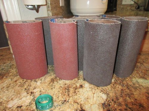 7&#034; x 3-1/4&#034; 40 grit sanding sleeves for floor rotating carver/router (8sleeves) for sale